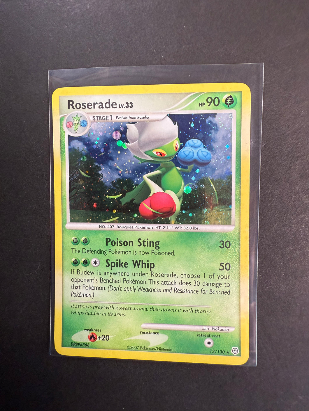 Roserade - 13/130 Holo Rare - Diamond and Pearl Base Set