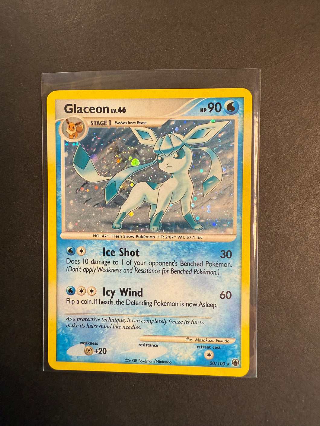 Glaceon - 20/100 Holo Rare - Majestic Dawn