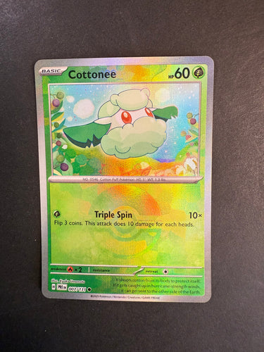 Cottonee - 007/131 Pokeball Holo Rare - Prismatic Evolutions