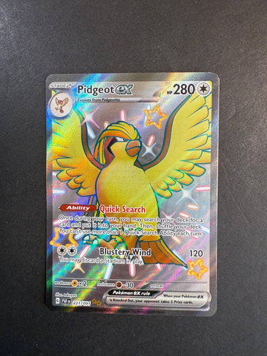 Pidgeot ex - 221/091 Shiny Full Art Ultra Rare - Paldean Fates