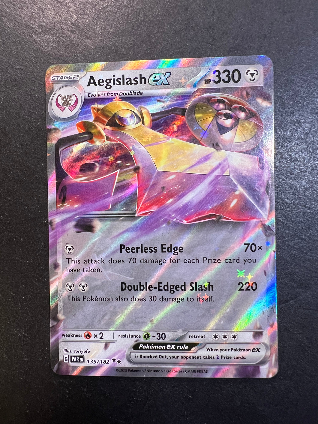 Aegislash ex - 135/182 Ultra Rare - Paradox Rift JAB Games13 Aegislash ex - 135/182 Ultra Rare - Paradox Rift JAB Games13