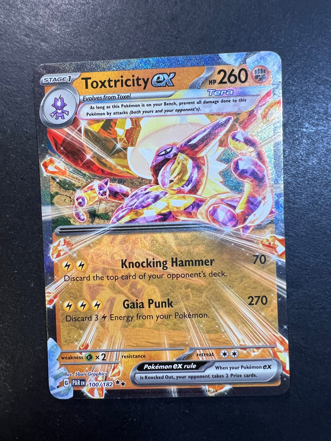 Toxtricity ex - 100/182 Ultra Rare - Paradox Rift