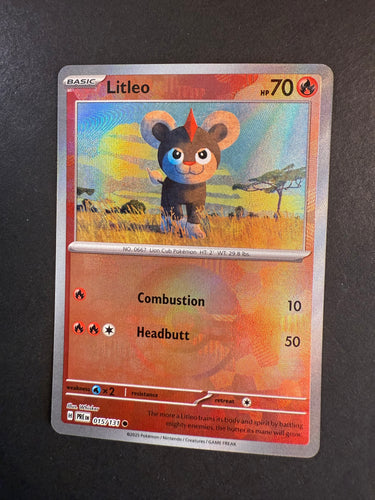 Litleo - 015/131 Pokeball Holo Rare - Prismatic Evolutions