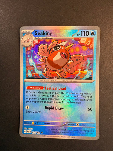 Seaking - 021/131 Pokeball Holo Rare - Prismatic Evolutions