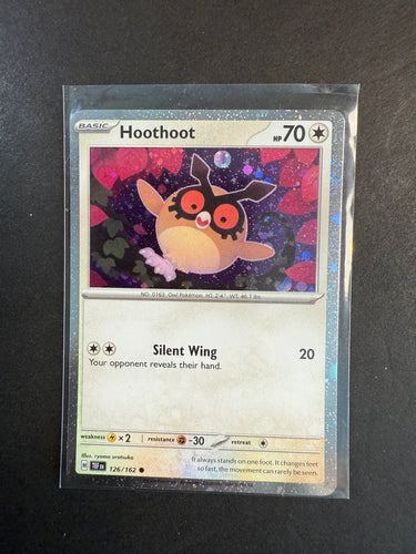 Hoothoot - 126/162 Cosmos Holo Rare Promo - Temporal Forces