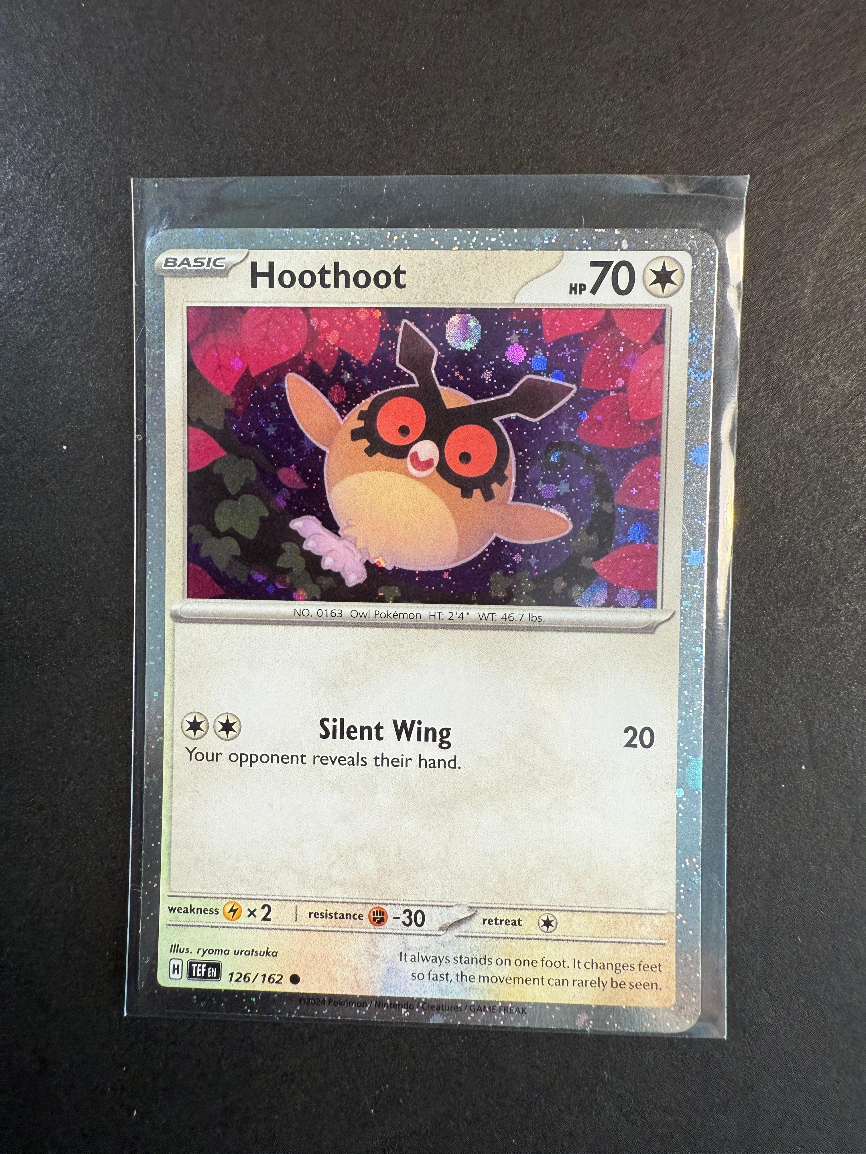 Hoothoot - 126/162 Cosmos Holo Rare Promo - Temporal Forces – JAB
