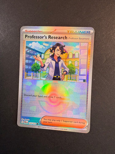 Professor’s Research - 125/131 Pokeball Holo Rare Trainer - Prismatic Evolutions
