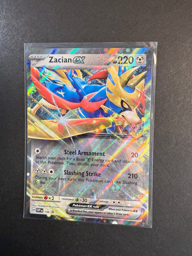 Zacian ex - 198 Ultra Rare Promo - Scarlet & Violet Pokemon
