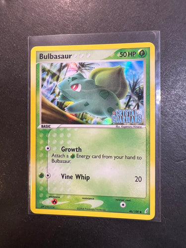 Bulbasaur - 46/100 “Stamped” Reverse Holo - EX Crystal Guardians