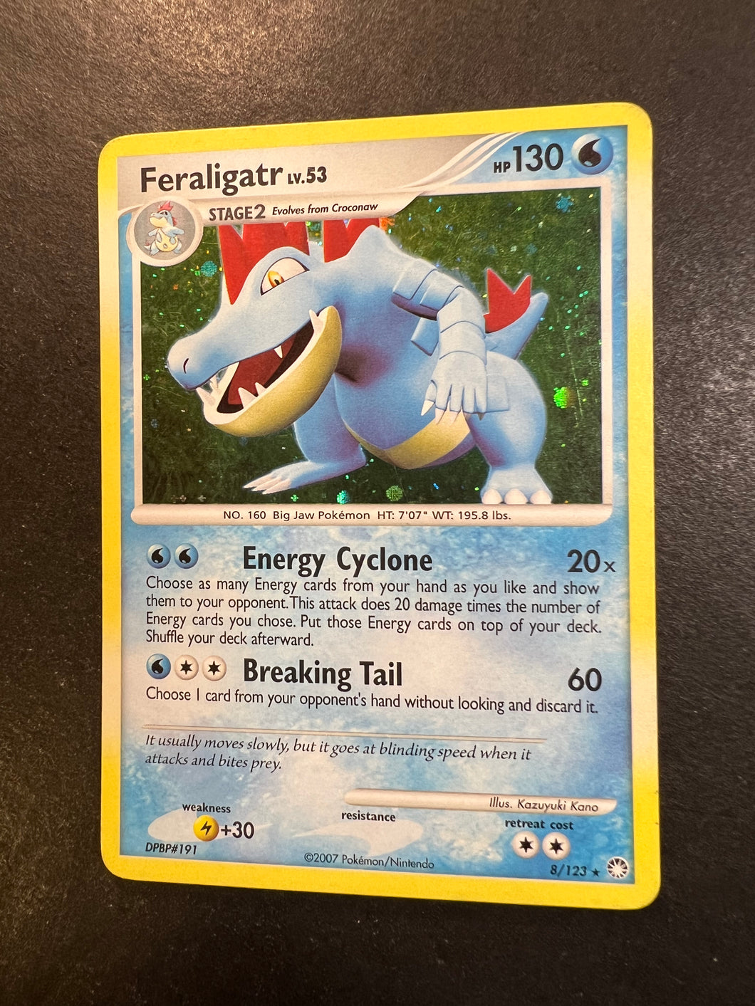 Feraligatr - 8/123 Holo Rare - Mysterious Treasures