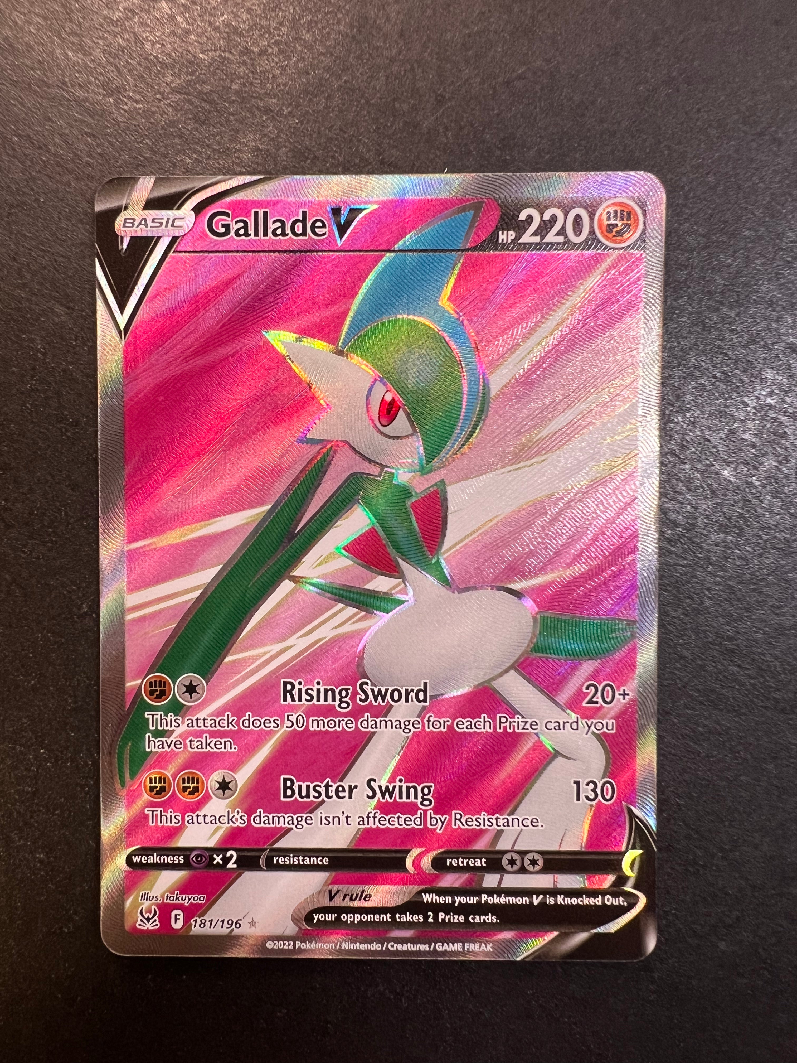 Pokemon Lost Origin Ultra Rare Gallade V #181 (Full Art)