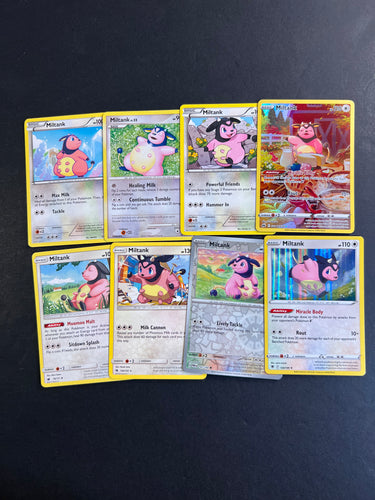 Pokemon Miltank Card Lot - 8 Cards - Holo Rare, Reverse Holos and Vintage!