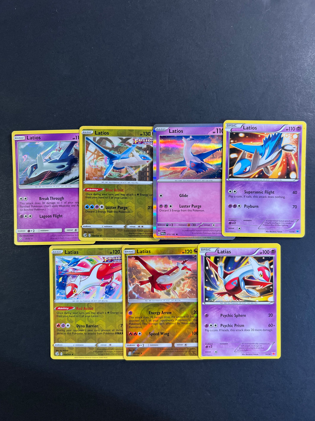 Pokemon Latios & Latias Card Lot - 7 Cards - Holo Rare and Promo Collection!