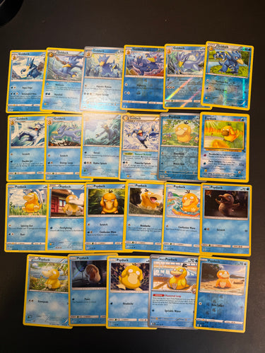 Pokemon Psyduck and Golduck Card Lot - 23 Cards - Reverse Holo Rare and Vintage Cards!