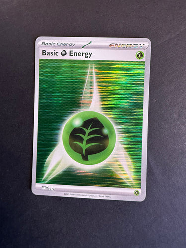 Grass Energy - 017 Holo Rare - Pokemon Black Bolt & White Flare