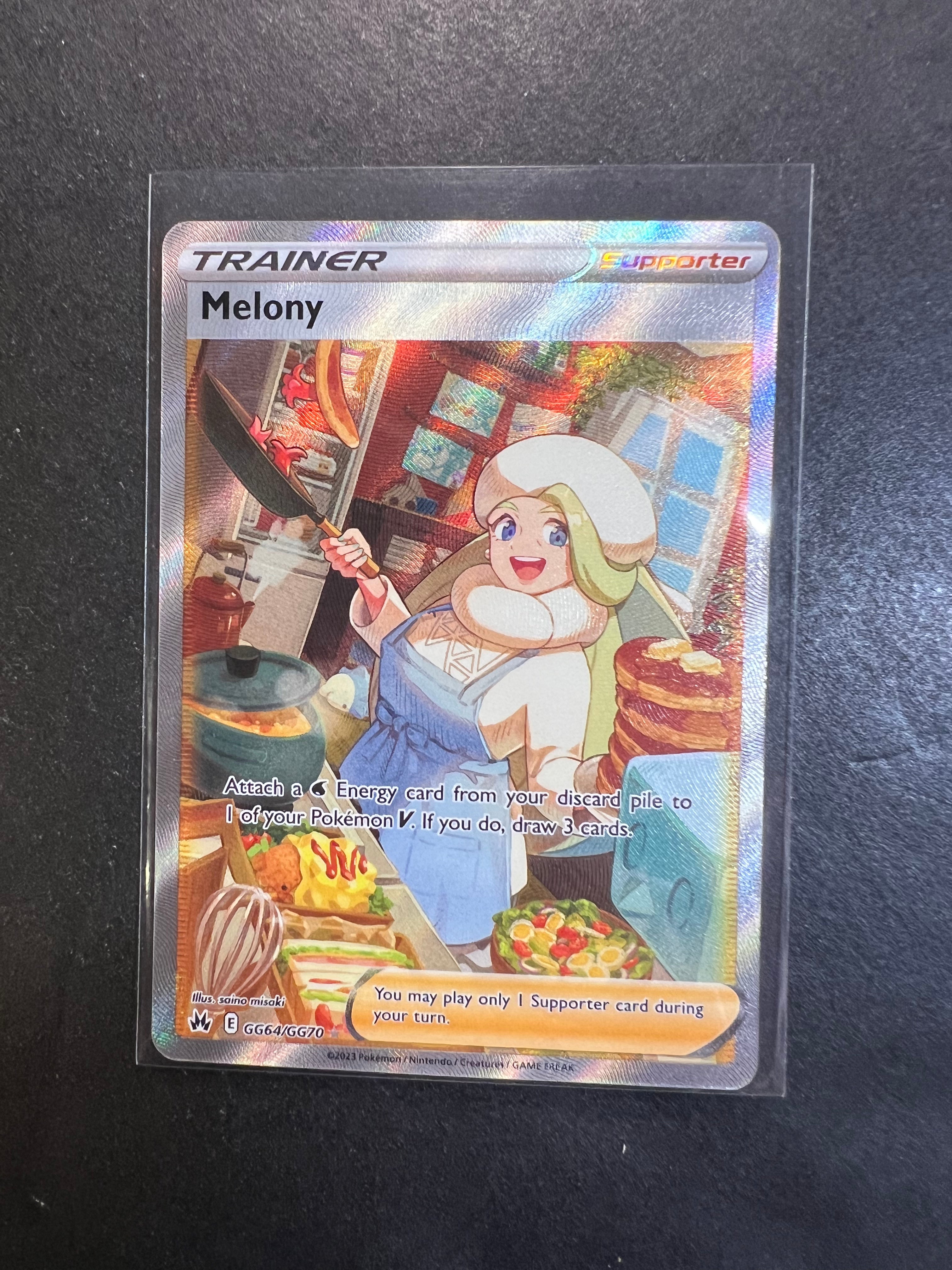 Melony - GG64/GG70 Full Art Ultra Rare Trainer - Crown Zenith