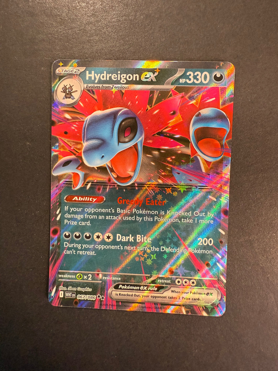 Hydreigon ex - 067/086 Ultra Rare - Pokemon White Flare