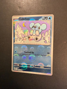 Cubchoo - 025/086 Pokeball Holo Rare - Pokemon Black Bolt