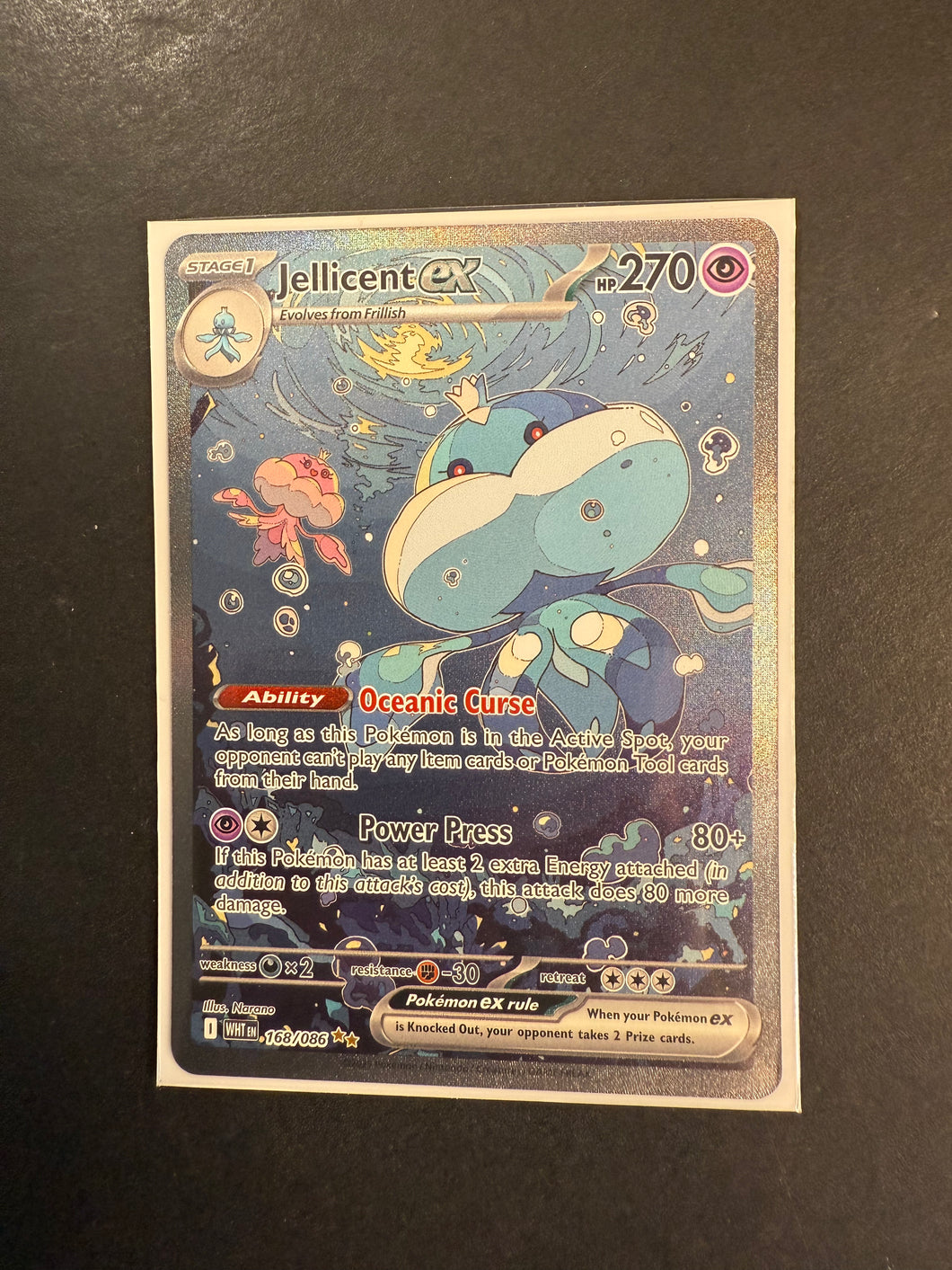 Jellicent ex - 168/086 Full Art Ultra Rare - Pokemon White Flare