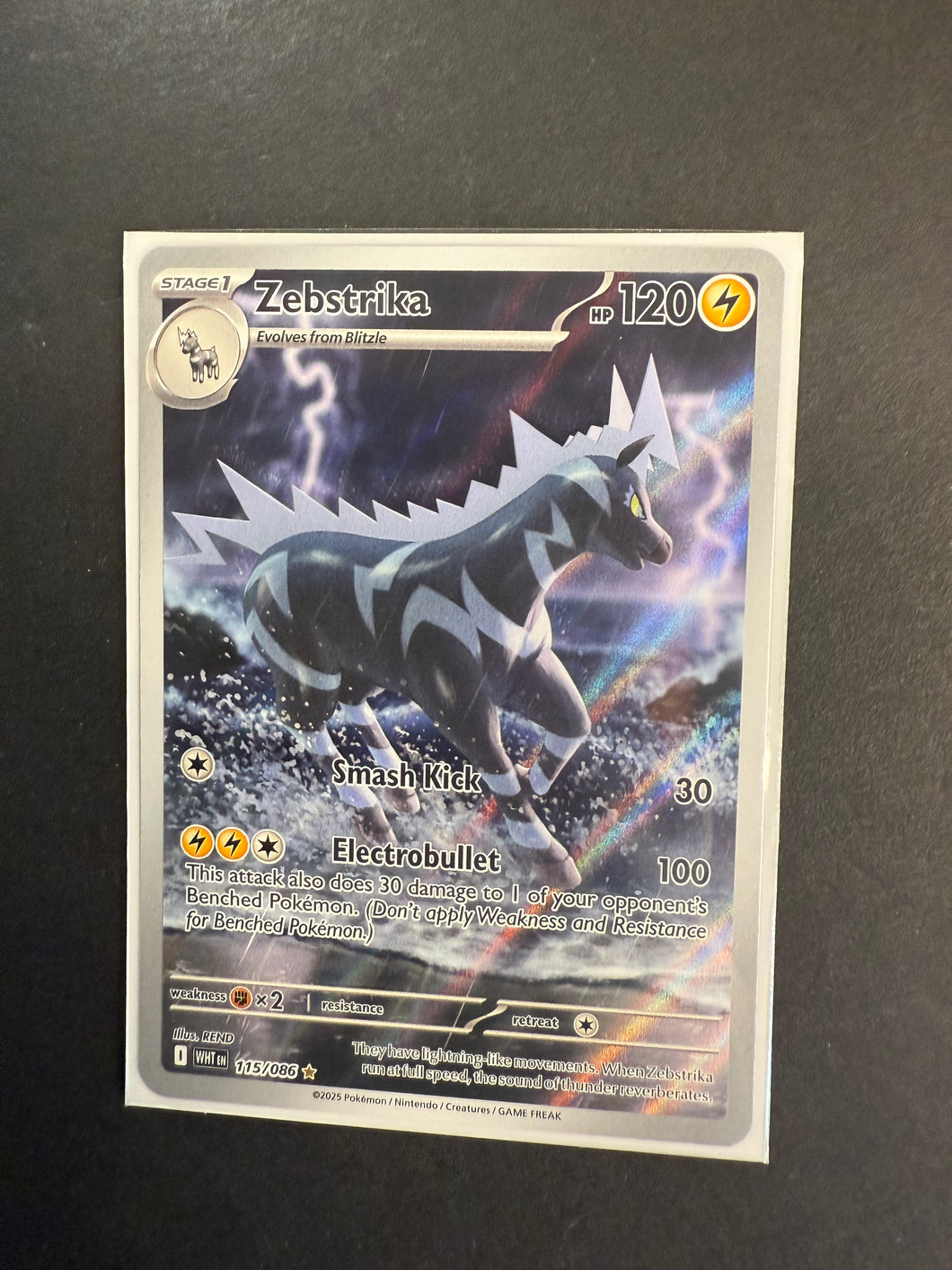 Zebstrika - 115/086 Ultra Rare Holo - Pokemon White Flare