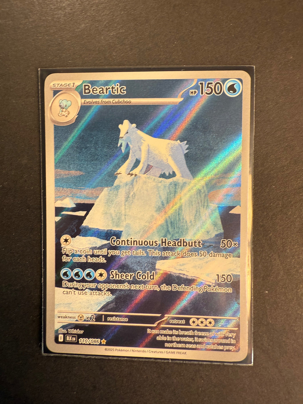 Beartic - 110/086 Ultra Rare Holo - Pokemon Black Bolt