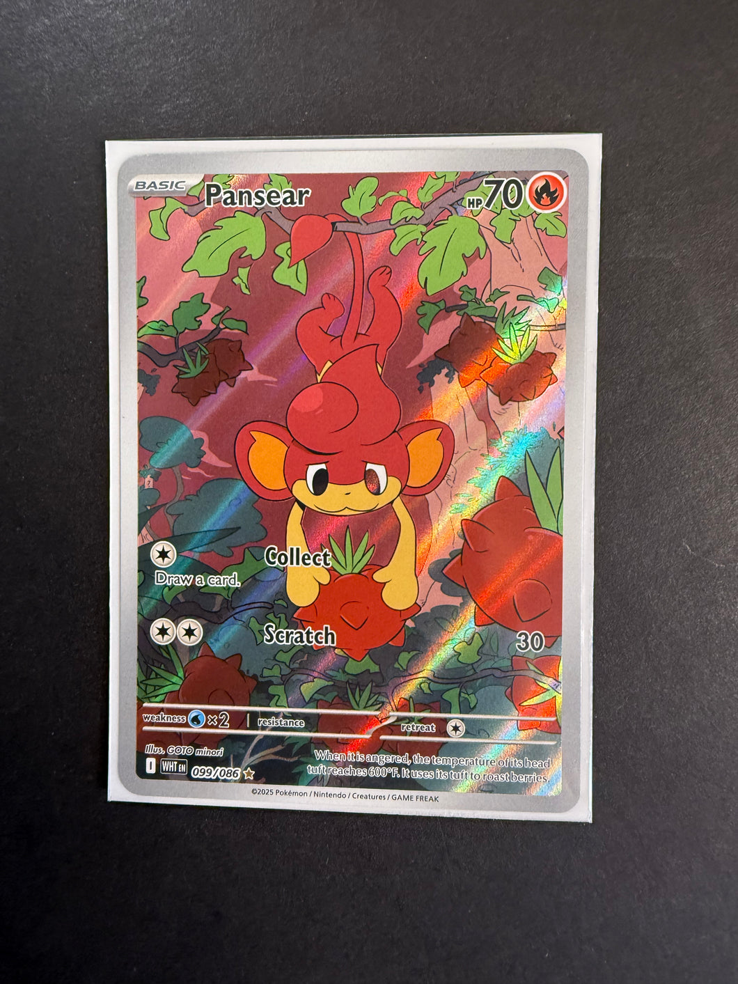 Pansear - 099/086 Ultra Rare Holo - Pokemon White Flare