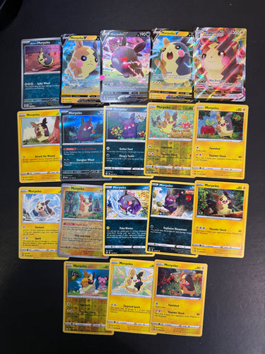 Pokemon Morpeko Card Lot - 18 Cards - V, VMax, Holo Rare & Promos!