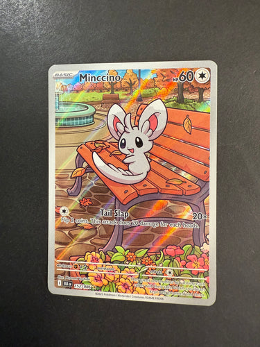 Minccino - 152/086 Full Art Holo Rare - Pokemon Black Bolt