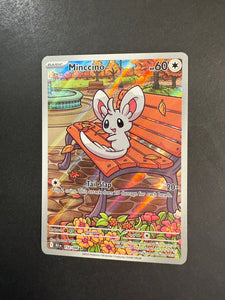 Minccino - 152/086 Full Art Holo Rare - Pokemon Black Bolt