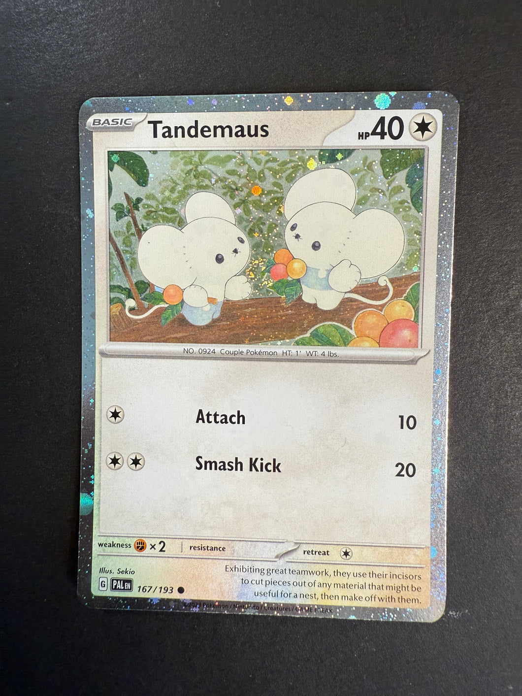 Tandemaus - 167/193 Holo Rare Promo - Paldea Evolved