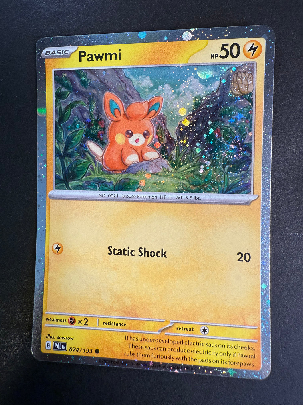 Pawmi - 074/193 Holo Rare Promo - Paldea Evolved