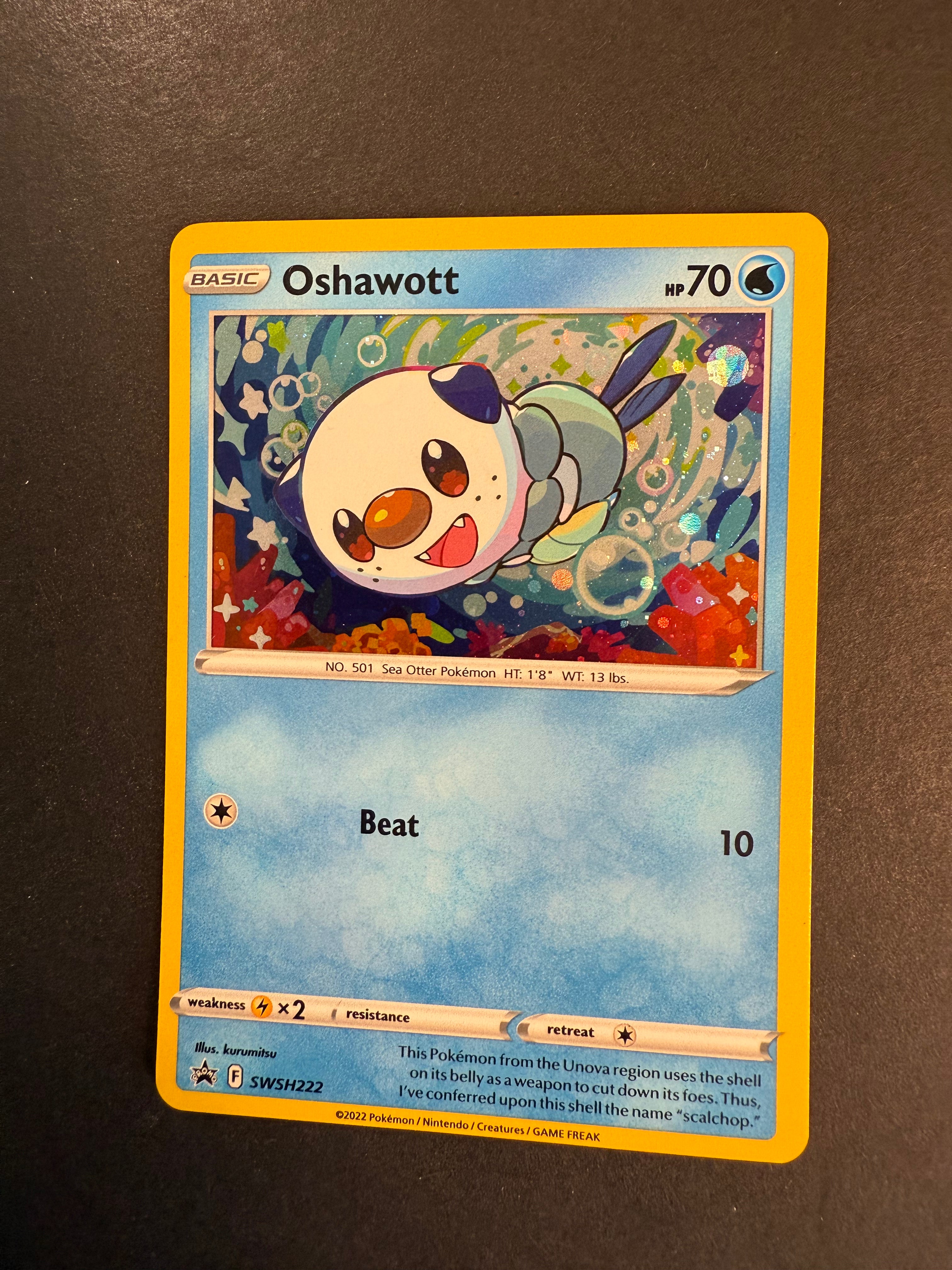 Oshawott - SWSH222 Cosmo Holo Rare Promo  JAB Games13