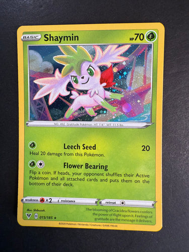 Shaymin - 015/185 Cosmo Holo Rare Promo - Vivid Voltage