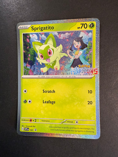 Sprigatito - SVP 191 Holo Rare Promo - Pokemon Horizons