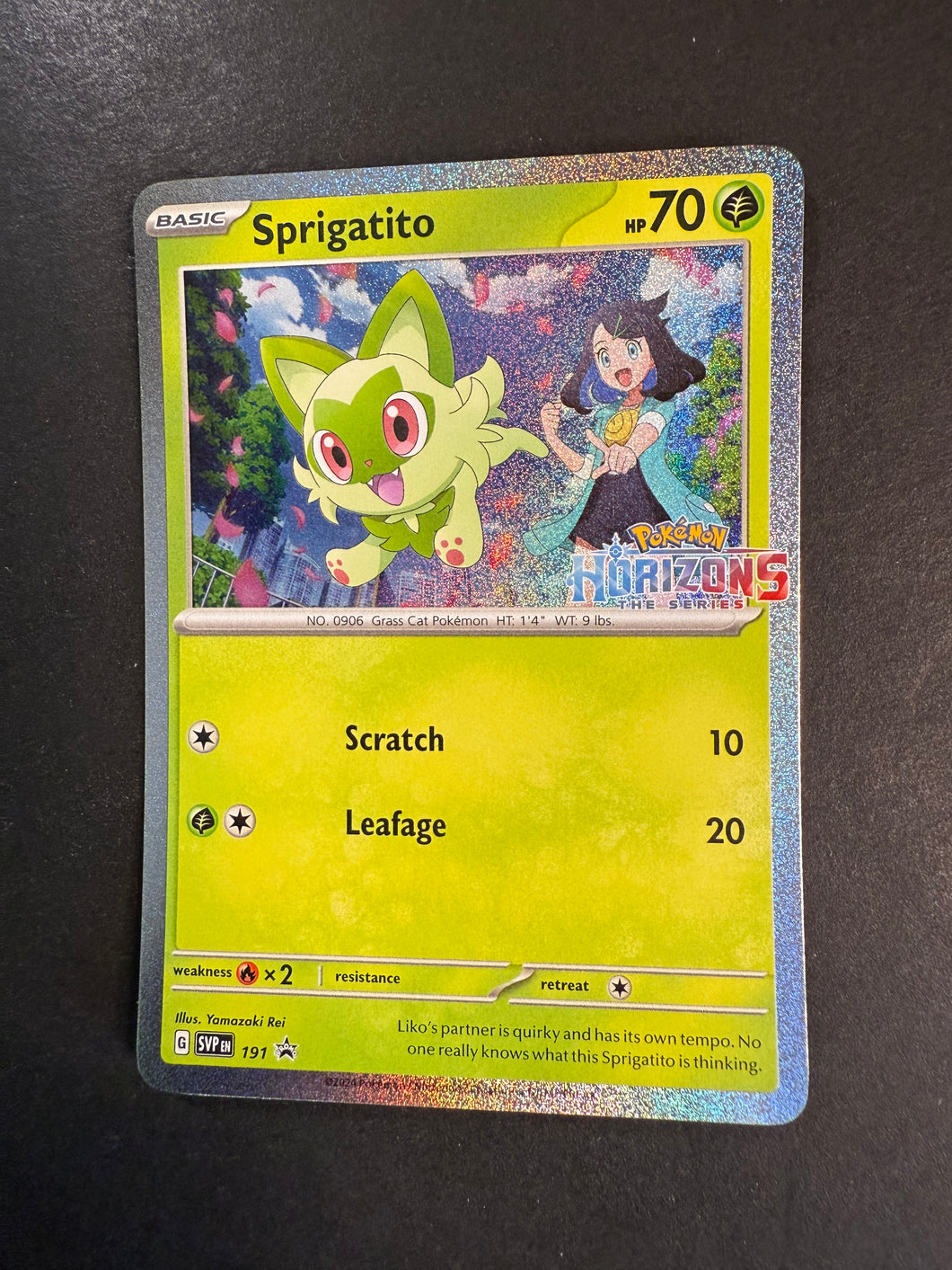Sprigatito - SVP 191 Holo Rare Promo - Pokemon Horizons