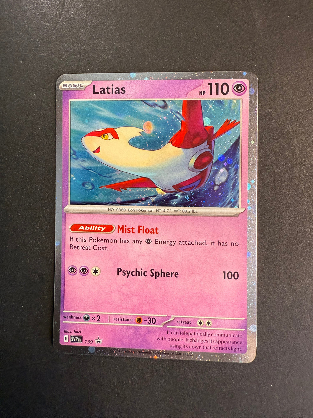 Latias - SVP 139 Holo Rare Promo - Stellar Crown
