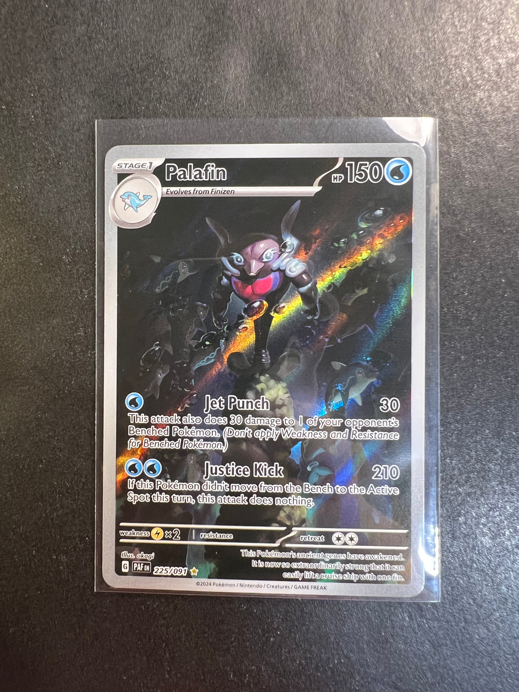 Palafin - 225/091 Holo Ultra Rare - Paldean Fates JAB Games13 Palafin - 225/091 Holo Ultra Rare - Paldean Fates JAB Games13