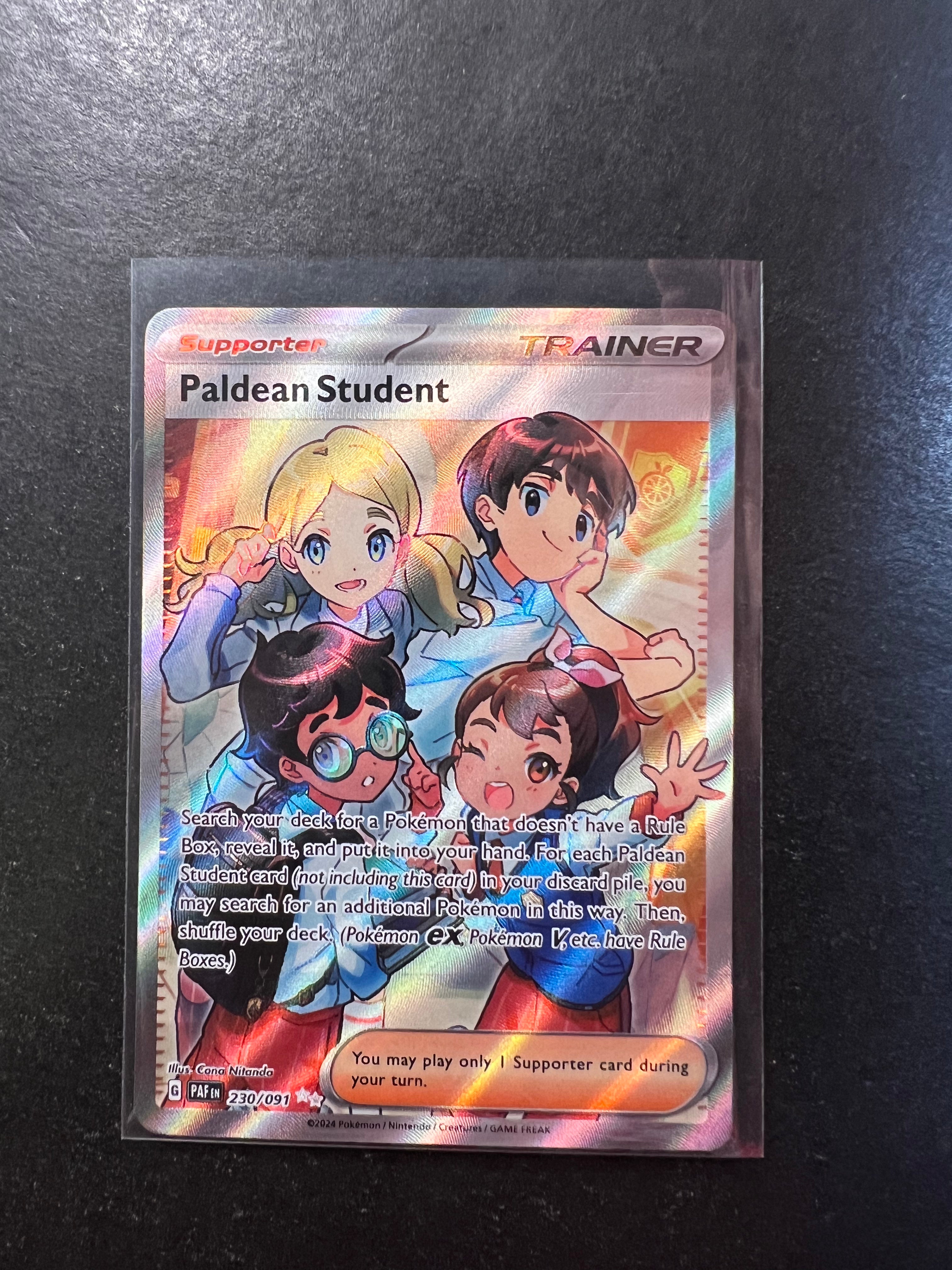 paldean student pokemon card Paldean Student - 230/091 - SV: Paldean Fates [ULTRA RARE] [Near Mint]