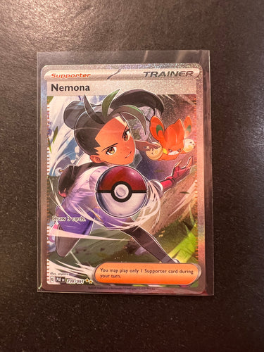 Nemona - 238/091 Full Art Ultra Rare Trainer - Paldean Fates