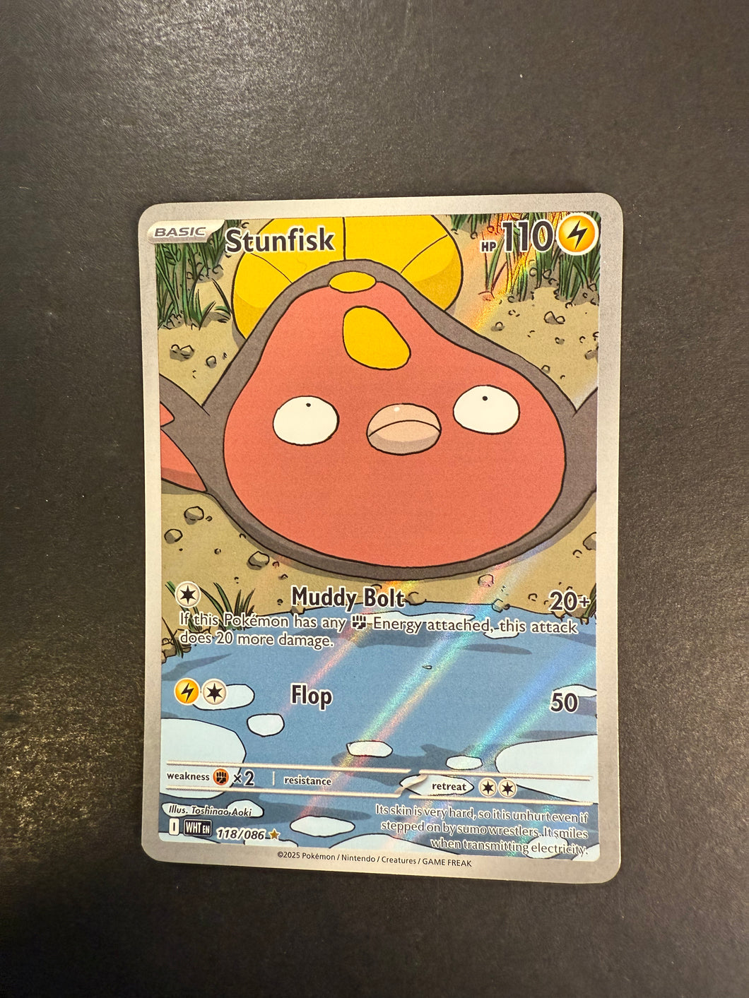 Stunfisk - 118/086 Holo Ultra Rare - Pokemon White Flare