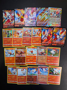 Pokemon Scorbunny, Raboot and Cinderace V Card Lot - 21 Cards - Ultra JAB Games13 Pokemon Scorbunny, Raboot and Cinderace V Card Lot - 21 Cards - Ultra JAB Games13