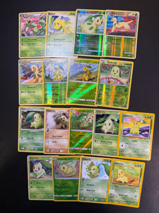 Pokemon Chikorita, Bayleef and Meganium Card Lot - 17 Cards - Holo Rare, Reverse Holos and Vintage Collection!