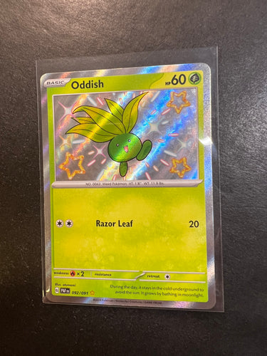 Oddish - 092/091 Shiny Ultra Rare - Paldean Fates