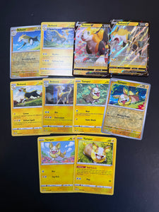 Pokemon Yamper and Boltund V Card Lot - 10 Cards - Shiny, Ultra Rare V, Holo and Reverse Holos!