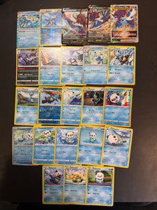 Pokemon Oshawott, Dewott and Samurott V Card Lot - 23 Cards - Ultra Rare V Max, Holo Rare & Reverse Holos!