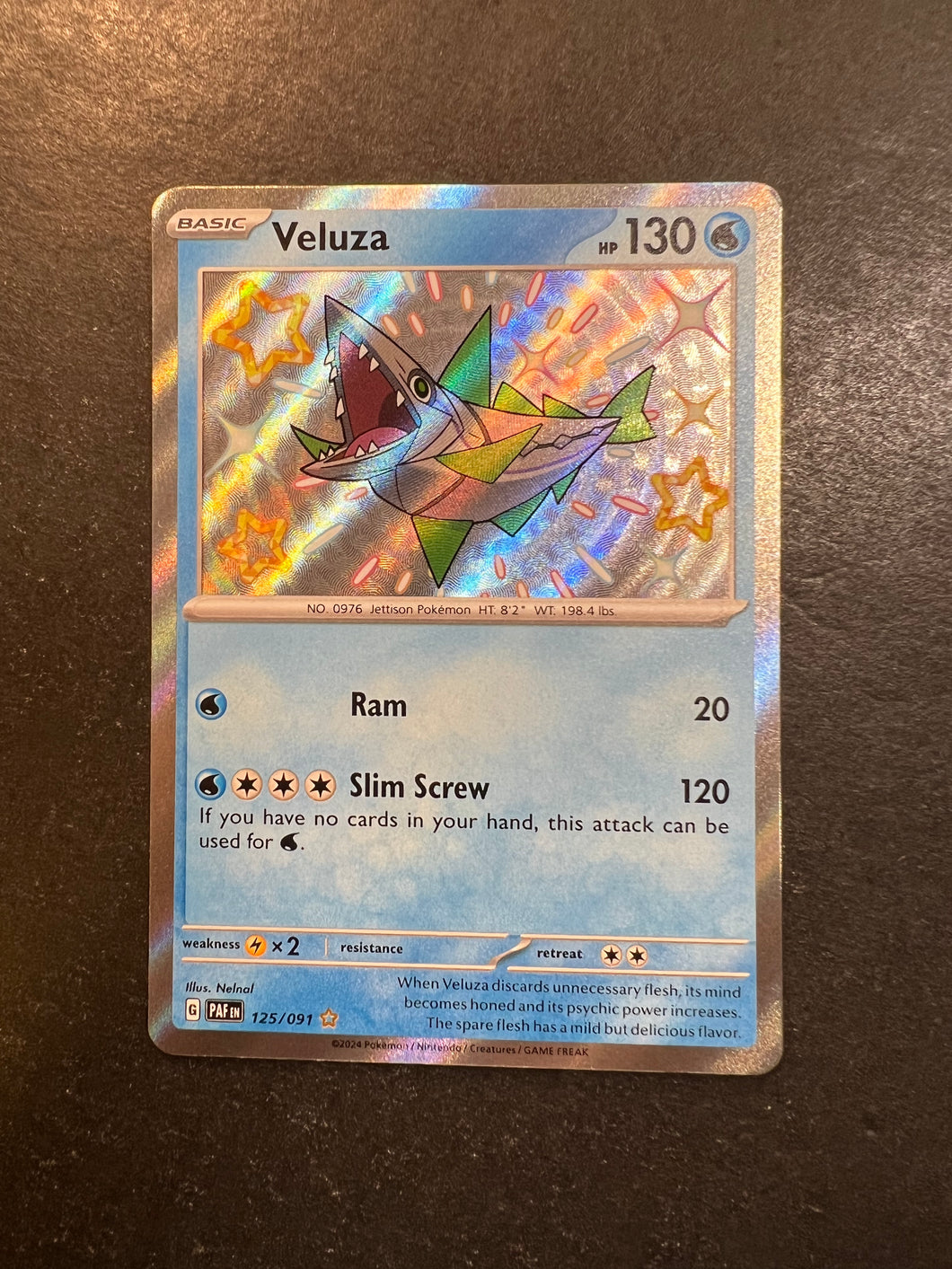 Veluza - 125/091 Shiny Ultra Rare - Paldean Fates JAB Games13 Veluza - 125/091 Shiny Ultra Rare - Paldean Fates JAB Games13