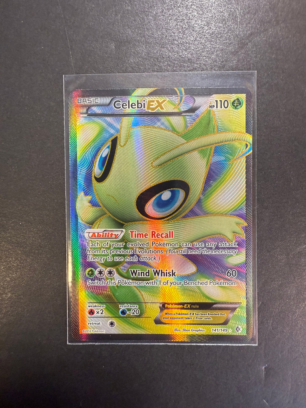 Celebi ex - 141/149 Full Art Ultra Rare - B&W Boundaries Crossed Pokemon