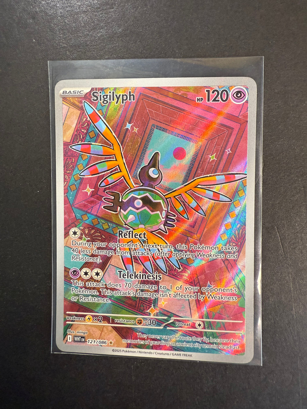 Sigilyph - 121/086 Ultra Rare Art - Pokemon White Flare