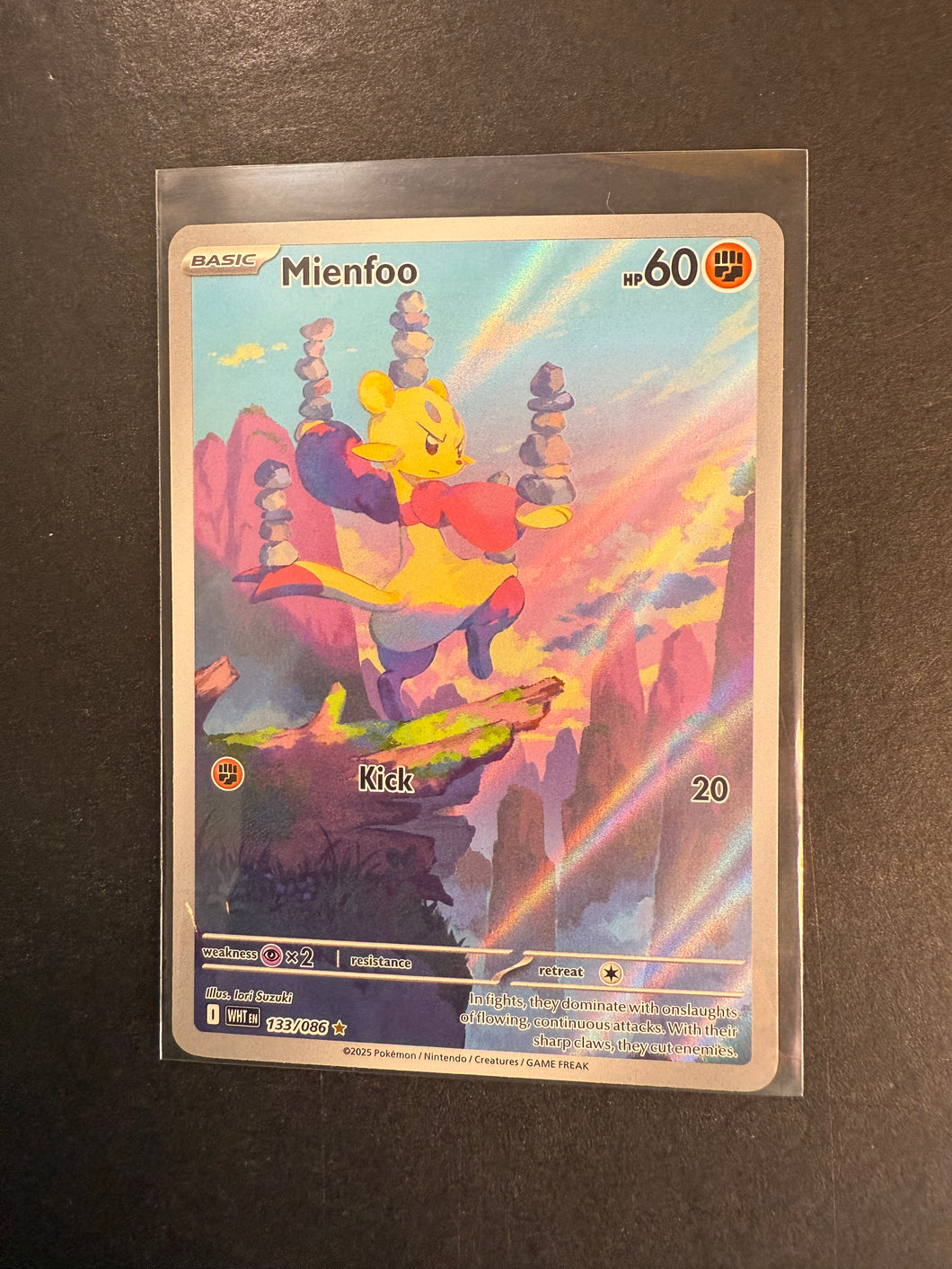 Mienfoo - 133/086 Ultra Rare Art - Pokemon White Flare