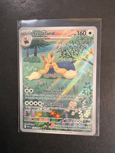 Stoutland - 156/086 Ultra Rare Art - Pokemon White Flare